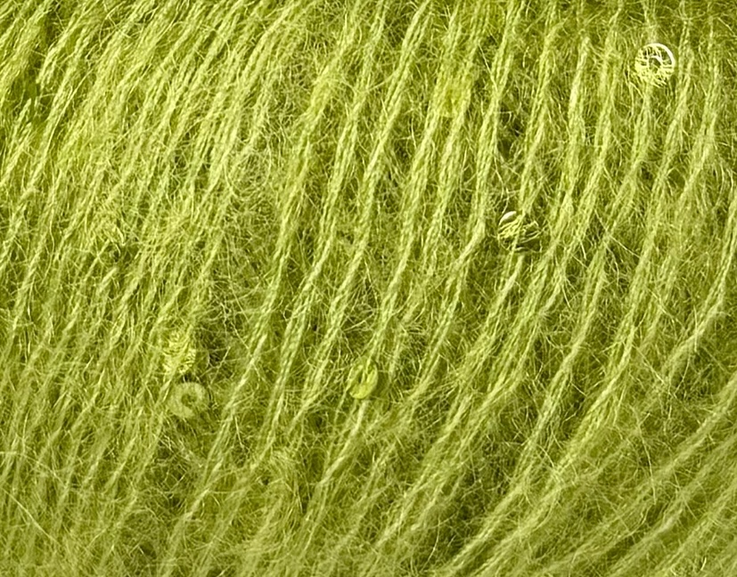 Sesia Bluebell Mohairgarn mit Pailletten Frischoliv 1820